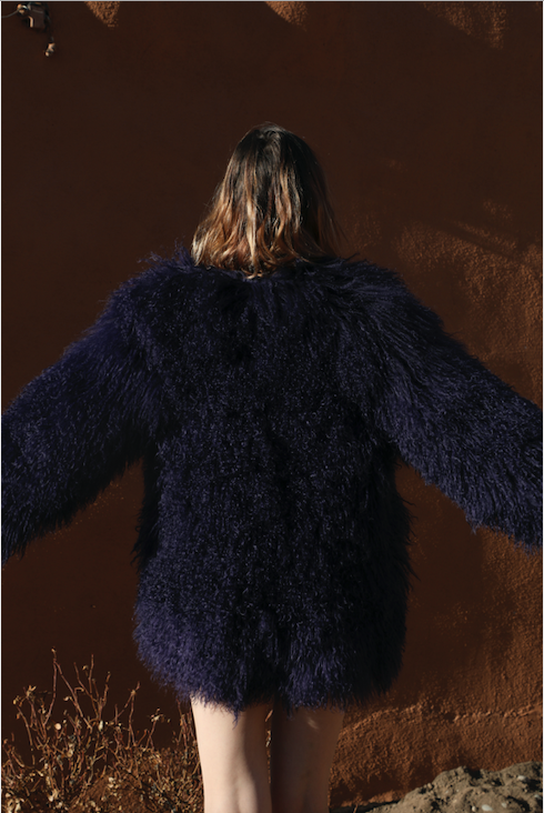 Adrienne landau clearance mongolian lamb jacket